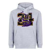 Heather Grey Mamba #24 Heavyweight Hoodie - linhVisuals