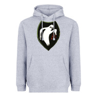 Heather Grey season  ghost army Heavyweight Hoodie - linhVisuals