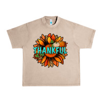 French Oak thankful with sunflower bbs Urban Heavy Tee - BundleAndBundleShop