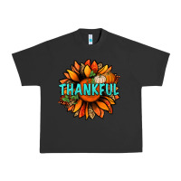Pigment Black thankful with sunflower bbs Urban Heavy Tee - BundleAndBundleShop