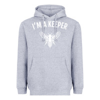 Heather Grey beekeeper im a keeper Heavyweight Hoodie - linhVisuals