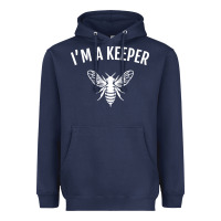 Navy beekeeper im a keeper Heavyweight Hoodie - linhVisuals
