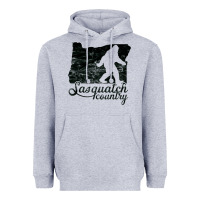 Heather Grey sasquatch country   sasquatch Heavyweight Hoodie - linhVisuals