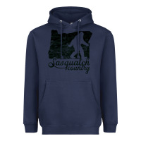 Navy sasquatch country   sasquatch Heavyweight Hoodie - linhVisuals
