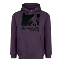Plum sasquatch country   sasquatch Heavyweight Hoodie - linhVisuals