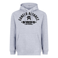 Heather Grey canelo alvarez boxing Heavyweight Hoodie - linhVisuals