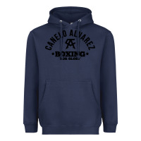 Navy canelo alvarez boxing Heavyweight Hoodie - linhVisuals