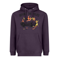 Plum defund the police Heavyweight Hoodie - linhVisuals