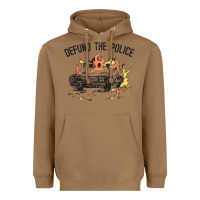 Toasted Coconut defund the police Heavyweight Hoodie - linhVisuals