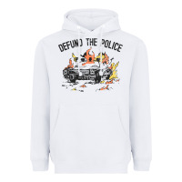 White defund the police Heavyweight Hoodie - linhVisuals