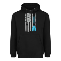 Black throwing darts   vintage usa american flag for dart players t shirt Heavyweight Hoodie - linhVisuals