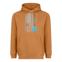 Meerkat throwing darts   vintage usa american flag for dart players t shirt Heavyweight Hoodie - linhVisuals