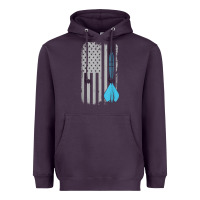 Plum throwing darts   vintage usa american flag for dart players t shirt Heavyweight Hoodie - linhVisuals