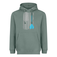 Sage throwing darts   vintage usa american flag for dart players t shirt Heavyweight Hoodie - linhVisuals
