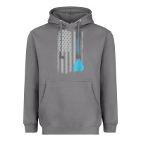Storm throwing darts   vintage usa american flag for dart players t shirt Heavyweight Hoodie - linhVisuals