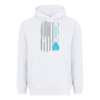 White throwing darts   vintage usa american flag for dart players t shirt Heavyweight Hoodie - linhVisuals