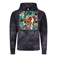Cloud Black western cowgirl seamless pattern Vintage Hoodie - BundleAndBundleShop