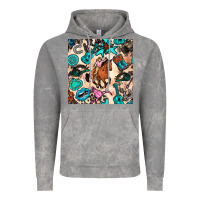 Cloud Rock western cowgirl seamless pattern Vintage Hoodie - BundleAndBundleShop