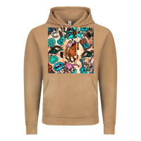 Vintage Camel western cowgirl seamless pattern Vintage Hoodie - BundleAndBundleShop