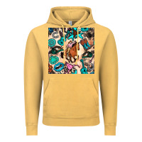 Vintage Mustard western cowgirl seamless pattern Vintage Hoodie - BundleAndBundleShop