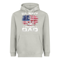 Moon Dust u.s navy proud dad with american flag gift veteran day t shirt Heavyweight Hoodie - linhVisuals