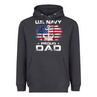 Smoke u.s navy proud dad with american flag gift veteran day t shirt Heavyweight Hoodie - linhVisuals