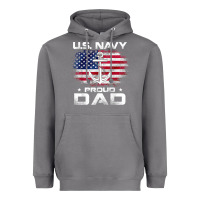 Storm u.s navy proud dad with american flag gift veteran day t shirt Heavyweight Hoodie - linhVisuals
