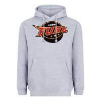 Heather Grey indy fuel Heavyweight Hoodie - linhVisuals