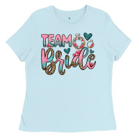 Baby Blue team bride Ladies Tee - OliviaCreatesArt