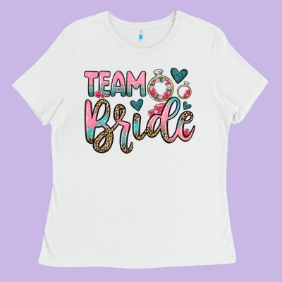 Team Bride Ladies Tee Designed By Oliviacreatesart