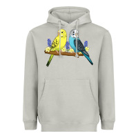Moon Dust cute budgies Heavyweight Hoodie - linhVisuals
