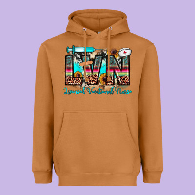 Lvn Licensed Vocational Nurse Heavyweight Hoodie Designed By Jahusdesignshop