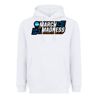 White MARCH MADNESS Heavyweight Hoodie - linhVisuals