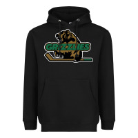Black utah grizzlies Heavyweight Hoodie - linhVisuals
