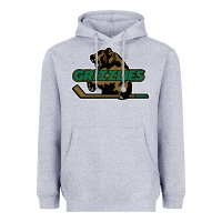 Heather Grey utah grizzlies Heavyweight Hoodie - linhVisuals