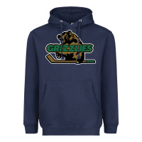 Navy utah grizzlies Heavyweight Hoodie - linhVisuals