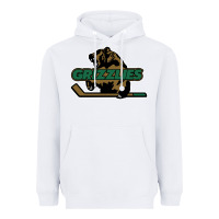 White utah grizzlies Heavyweight Hoodie - linhVisuals