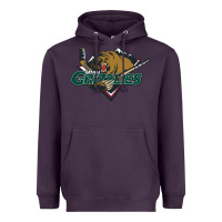 Plum utah grizzlies Heavyweight Hoodie - linhVisuals