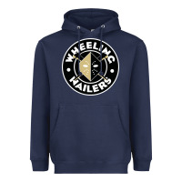 Navy wheeling nailers Heavyweight Hoodie - linhVisuals