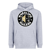 Heather Grey wheeling nailers Heavyweight Hoodie - linhVisuals