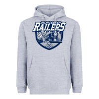 Heather Grey worcester railers Heavyweight Hoodie - linhVisuals
