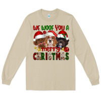 Mushroom We Woof You A Merry Christmas Long Sleeve Tee - FaDigitalArtStudio
