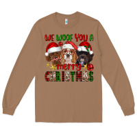 Toasted Coconut We Woof You A Merry Christmas Long Sleeve Tee - FaDigitalArtStudio