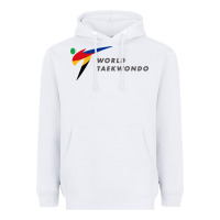 White world taekwondo sports Heavyweight Hoodie - linhVisuals