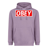 Lavender obey Heavyweight Hoodie - linhVisuals