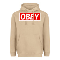 Mushroom obey Heavyweight Hoodie - linhVisuals