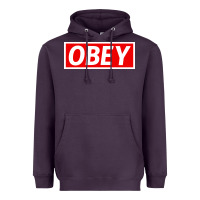 Plum obey Heavyweight Hoodie - linhVisuals