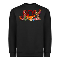 Joy Reindeer Heavyweight Sweatshirt | Teevron