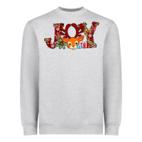 Heather Grey joy reindeer Heavyweight Sweatshirt - AdoDesignShop