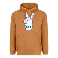 Meerkat girl peace sign Heavyweight Hoodie - linhVisuals